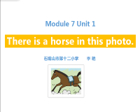 Module 7 Unit 1 There is a horse in this photo.
