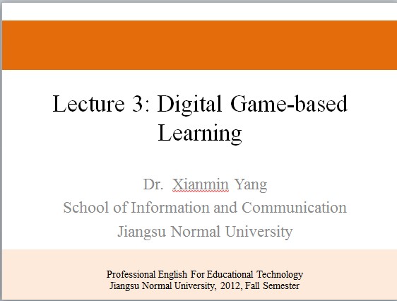 L3:Digital game-based learning